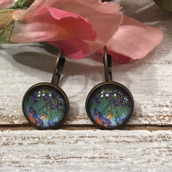 Irises Earrings - Picture 1 of 7